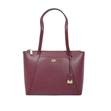 michael kors maddie crossgrain leather tote|Maddie Medium Crossgrain Leather Tote Bag .